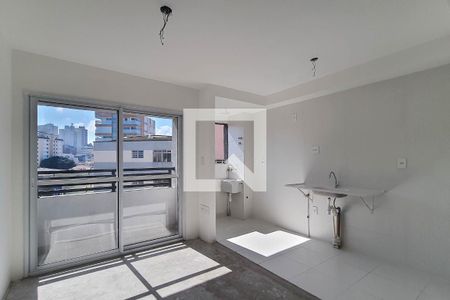 Sala e Cozinha de apartamento à venda com 1 quarto, 32m² em Vila Paulicéia, São Paulo