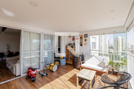 Varanda Gourmet de apartamento à venda com 3 quartos, 115m² em Vila Brasílio Machado, São Paulo