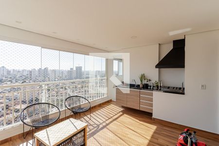 Varanda Gourmet de apartamento à venda com 3 quartos, 115m² em Vila Brasílio Machado, São Paulo