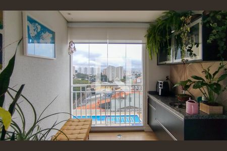 Varanda da Sala de apartamento para alugar com 2 quartos, 52m² em Santa Maria, São Caetano do Sul
