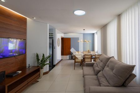 Sala de apartamento à venda com 3 quartos, 100m² em Santo Antônio, Belo Horizonte