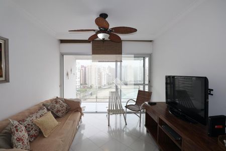 Sala de apartamento para alugar com 3 quartos, 110m² em Vila Luis Antonio, Guarujá