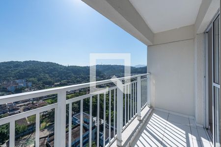 Varanda de apartamento para alugar com 2 quartos, 52m² em Morro Nova Cintra, Santos