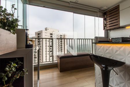 Varanda gourmet de apartamento para alugar com 1 quarto, 53m² em Alphaville Empresarial, Barueri