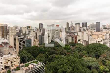 Varanda - Vista de kitnet/studio para alugar com 1 quarto, 24m² em Santa Efigênia, São Paulo
