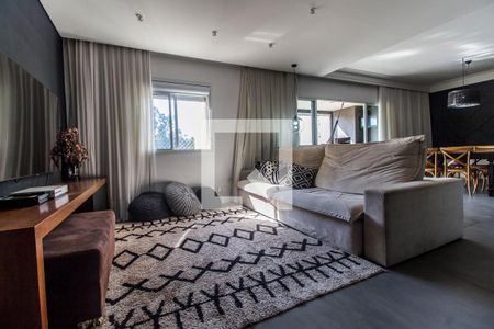 Sala de TV de apartamento à venda com 3 quartos, 132m² em Tamboré, Santana de Parnaíba