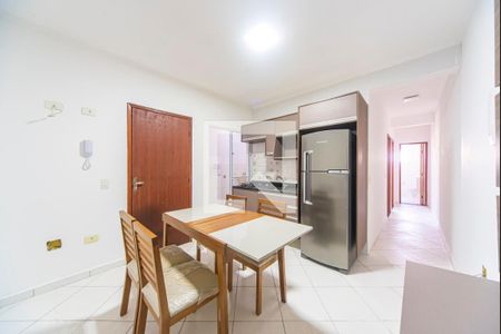Sala e Cozinha  de apartamento à venda com 2 quartos, 55m² em Vila Helena, Santo André