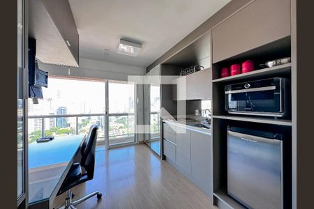 Cozinha de kitnet/studio à venda com 0 quarto, 32m² em Brooklin, São Paulo