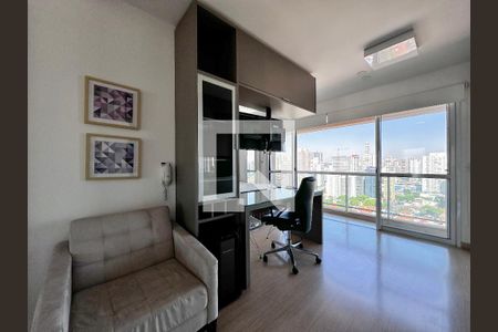 Entrada/Cozinha de kitnet/studio para alugar com 0 quarto, 32m² em Brooklin, São Paulo