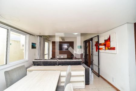 Sala de casa de condomínio para alugar com 3 quartos, 131m² em Jardim São Pedro, Porto Alegre