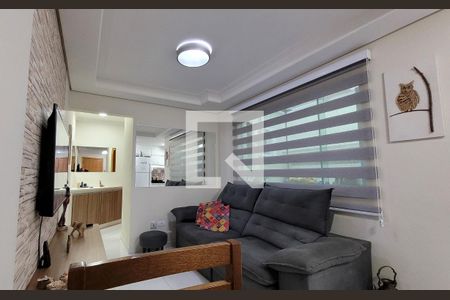 Sala de apartamento à venda com 2 quartos, 55m² em Jardim Ana Maria, Santo André