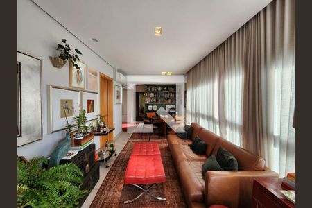 Sala de apartamento à venda com 4 quartos, 113m² em Santo Agostinho, Belo Horizonte