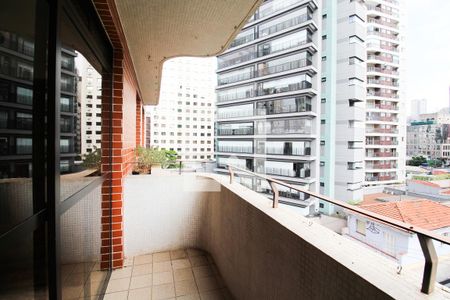 Varanda  de apartamento para alugar com 3 quartos, 122m² em Vila Olímpia, São Paulo