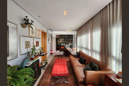 Sala de apartamento à venda com 3 quartos, 112m² em Santo Agostinho, Belo Horizonte