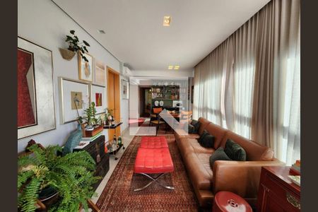 Sala de apartamento à venda com 3 quartos, 112m² em Santo Agostinho, Belo Horizonte