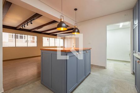 Sala/Cozinha de apartamento para alugar com 3 quartos, 137m² em Jardim Paulista, São Paulo