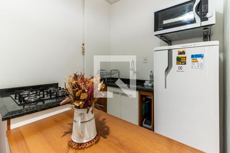 Cozinha de kitnet/studio à venda com 1 quarto, 25m² em Vila Buarque, São Paulo