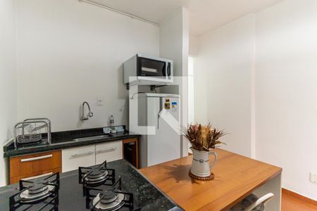 Cozinha de kitnet/studio à venda com 1 quarto, 25m² em Vila Buarque, São Paulo