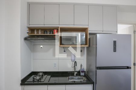 Sala e Cozinha de apartamento para alugar com 1 quarto, 24m² em Barra Funda, São Paulo