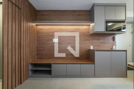 Sala - Cozinha Integrada de apartamento para alugar com 1 quarto, 42m² em Vila Cordeiro, São Paulo