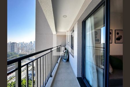 Sacada de apartamento para alugar com 1 quarto, 34m² em Santo Amaro, São Paulo