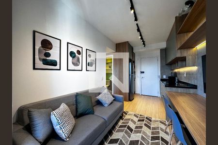 Sala de apartamento à venda com 1 quarto, 34m² em Santo Amaro, São Paulo