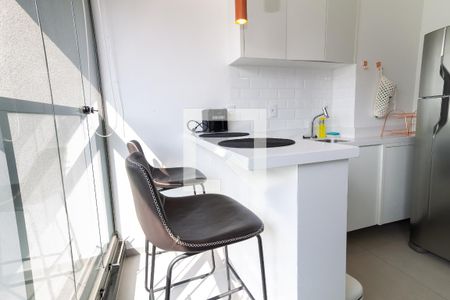 Cozinha de kitnet/studio à venda com 1 quarto, 45m² em Pompeia, São Paulo