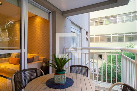 Varanda da Sala de apartamento para alugar com 2 quartos, 78m² em Bela Vista, São Paulo