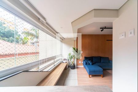 Varanda da Sala de apartamento à venda com 2 quartos, 120m² em Vila Valparaiso, Santo André