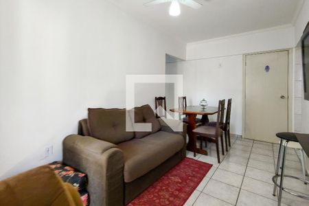 Sala de apartamento para alugar com 1 quarto, 60m² em Vila Tupi, Praia Grande