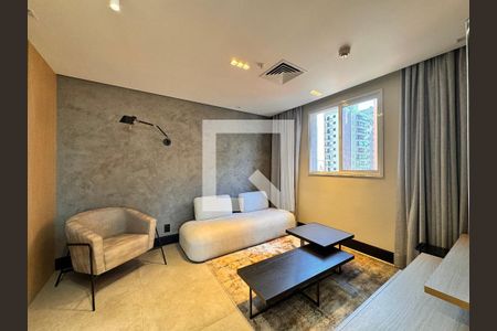 Sala de apartamento para alugar com 1 quarto, 44m² em Centro, Santo André
