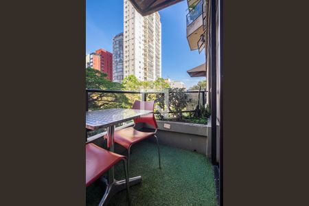 Sala/Cozinha - Varanda de apartamento à venda com 1 quarto, 54m² em Cerqueira César, São Paulo