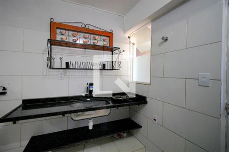 Cozinha integrada de kitnet/studio para alugar com 1 quarto, 20m² em Santa Efigênia, Belo Horizonte