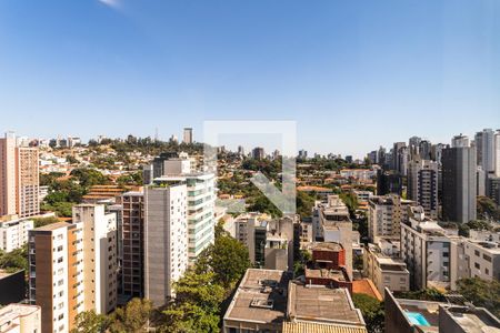 Vista do Quarto de apartamento à venda com 1 quarto, 57m² em Lourdes, Belo Horizonte