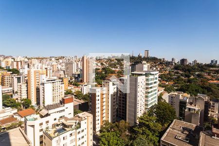 Vista do Quarto de apartamento à venda com 1 quarto, 57m² em Lourdes, Belo Horizonte