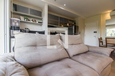 Sala de TV de apartamento à venda com 2 quartos, 60m² em Residencial Tres (tambore), Santana de Parnaíba