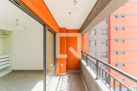 Varanda de kitnet/studio para alugar com 1 quarto, 29m² em Santo Amaro, São Paulo