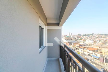 Varanda da sala de apartamento para alugar com 1 quarto, 30m² em Jardim Angela (zona Leste), São Paulo