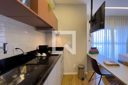 Cozinha de kitnet/studio à venda com 1 quarto, 29m² em Vila Mariana, São Paulo