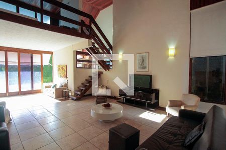 Sala de casa de condomínio para alugar com 4 quartos, 450m² em Itanhangá, Rio de Janeiro