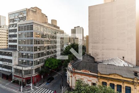 Sala - Vista de apartamento para alugar com 1 quarto, 36m² em República, São Paulo