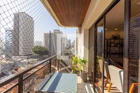 Varanda da Sala de apartamento à venda com 3 quartos, 155m² em Vila Olímpia, São Paulo