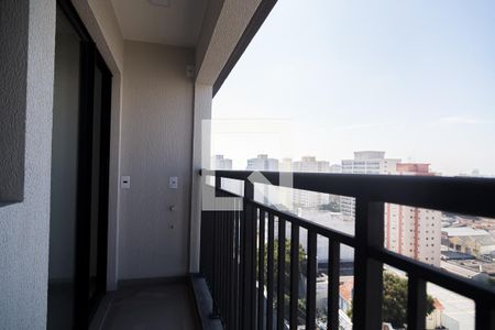 Varanda de kitnet/studio para alugar com 1 quarto, 27m² em Mirandópolis, São Paulo