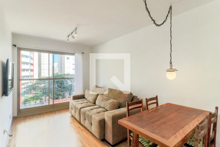 Sala de Jantar de apartamento à venda com 1 quarto, 48m² em Brooklin Paulista, São Paulo