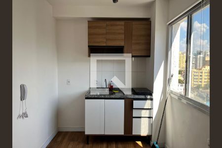 Cozinha de kitnet/studio à venda com 1 quarto, 24m² em Sé, São Paulo