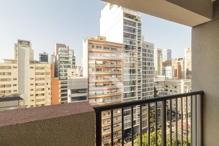Varanda da Sala de apartamento para alugar com 1 quarto, 34m² em Consolação, São Paulo