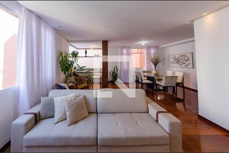 Sala de apartamento à venda com 3 quartos, 130m² em Buritis, Belo Horizonte