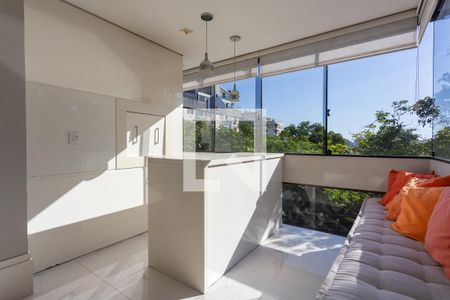 Sala - Churrasqueira de apartamento à venda com 2 quartos, 98m² em Mont’serrat, Porto Alegre