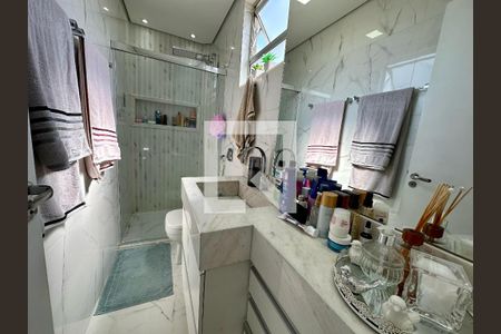 Banheiro Quarto 1 de apartamento à venda com 3 quartos, 85m² em Alto Caiçaras, Belo Horizonte