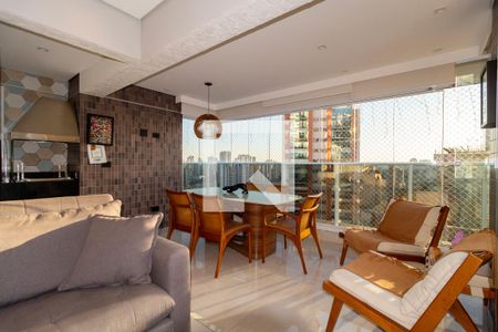 Varanda Sala de apartamento à venda com 3 quartos, 104m² em Vila Regente Feijó, São Paulo